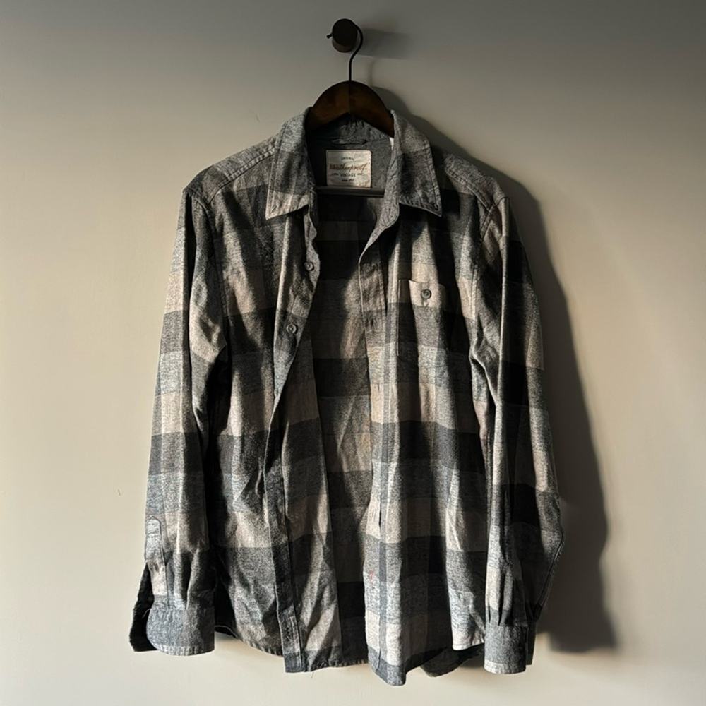 ORIGINAL WEATHERPROOF VINTAGE CASUAL BUTTON DOWN FLANNEL SIZE LARGE